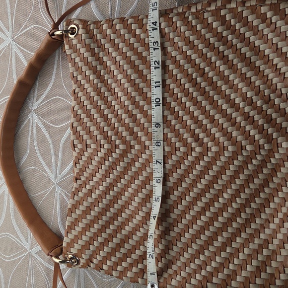 Christopher Kon Woven Leather Shoulder Bag/Crossbody! - Picture 10 of 13